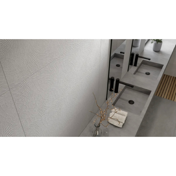 ΠΛΑΚΑΚΙ SANTORINI ART WHITE PURE RETT 30x90