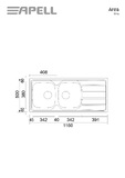 ΝΕΡΟΧΥΤΗΣ APELL AREA 8216-110 116x50εκ. ΛΕΙΟΣ