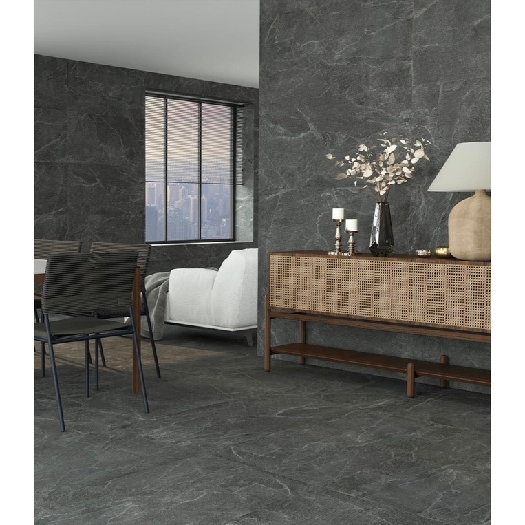 ΠΛΑΚΑΚΙ E-ROCK CHARCOAL RETT 60x120