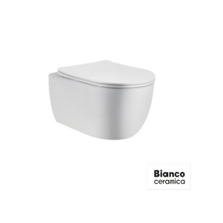 ΛΕΚΑΝΗ BIANCO CERAMICA MAYA MY 110 RIMLESS ΚΡΕΜΑΣΤΗ MY11000SC-300 48.5εκ.