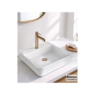 ΝΙΠΤΗΡΑΣ BIANCO CERAMICA ΕΠΙΤΡΑΠΕΖΙΟΣ RONA 35980-300 45x45εκ.