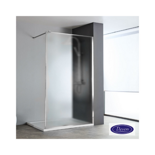 ΔΙΑΧΩΡΙΣΤΙΚΟ DEVON IWIS FLUTED WALK-IN ΧΡΩΜΙΟ CLEAN GLASS