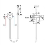 ΝΤΟΥΖΑΚΙ ΜΠΙΝΤΕ FLUSH TOSCANA RDT064/NQ IMEX