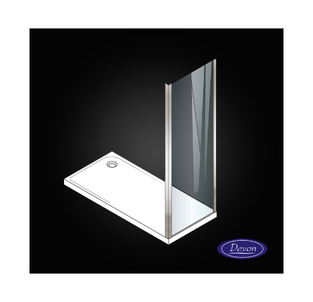 SIDE PANEL DEVON NOXX INOX BRUSHED PVD CLEAN GLASS