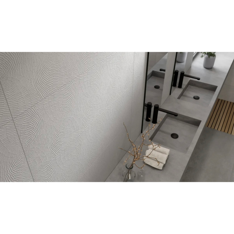 ΠΛΑΚΑΚΙ SANTORINI ART WHITE PURE RETT 30x90
