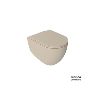 ΛΕΚΑΝΗ BIANCO CERAMICA LENTA RIMLESS ΚΡΕΜΑΣΤΗ 381600C-311 53εκ.