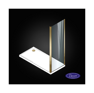 SIDE PANEL DEVON NOXX BRONZE BRUSHED PVD CLEAN GLASS