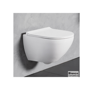 ΛΕΚΑΝΗ BIANCO CERAMICA REMO RIMLESS ΚΡΕΜΑΣΤΗ RM11000SC-300 52εκ.