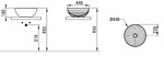 ΝΙΠΤΗΡΑΣ CERAMICA DOLOMITE ΕΠΙΤΡΑΠΕΖΙΟΣ MOVE BOWL D310741 Φ44εκ.