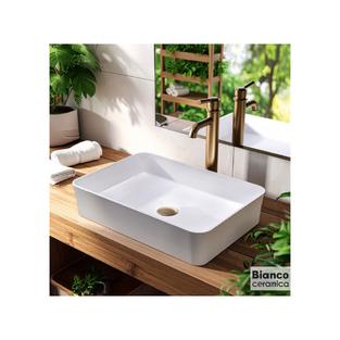 ΝΙΠΤΗΡΑΣ BIANCO CERAMICA ΕΠΙΤΡΑΠΕΖΙΟΣ SENTO 34760-300 54x37εκ.