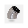 ΚΑΜΠΥΛΗ ΓΩΝΙΑ 45° ΔΙΠΛΟΥ ΤΟΙΧΩΜΑΤΟΣ INOX Φ180-Φ230 AA18-23