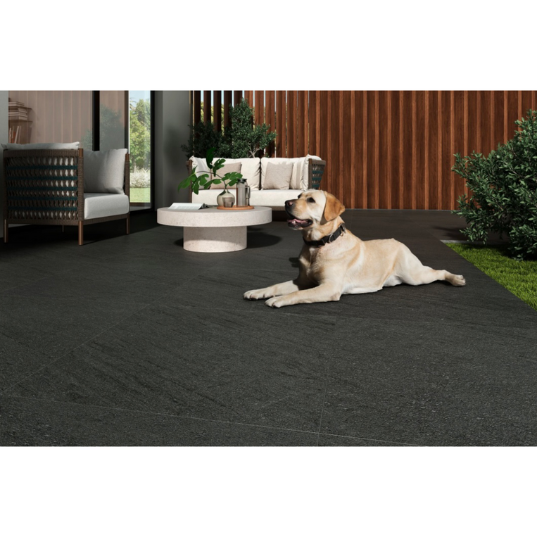ΠΛΑΚΑΚΙ SOLID+LAVIC STONE ANTRACITA ANTISLIP RETT 60x120